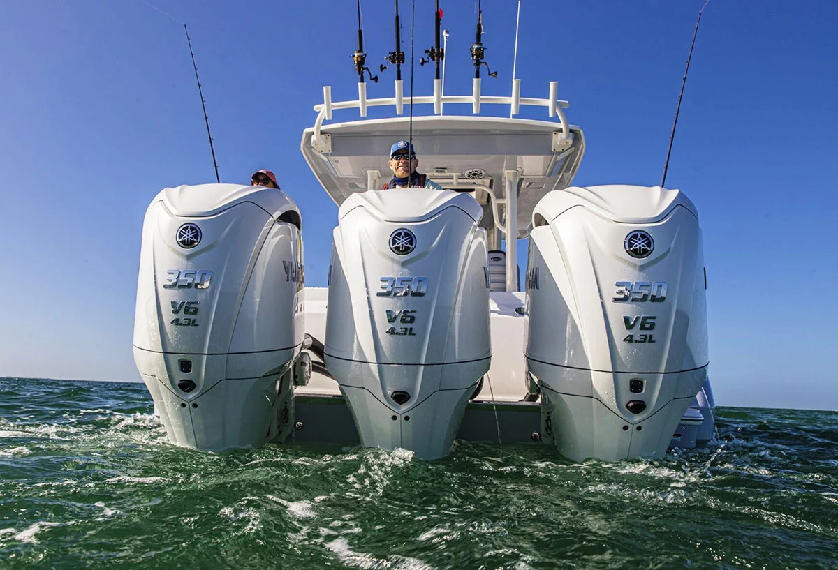 Yamaha outboards at Taylor Point Boat Yard