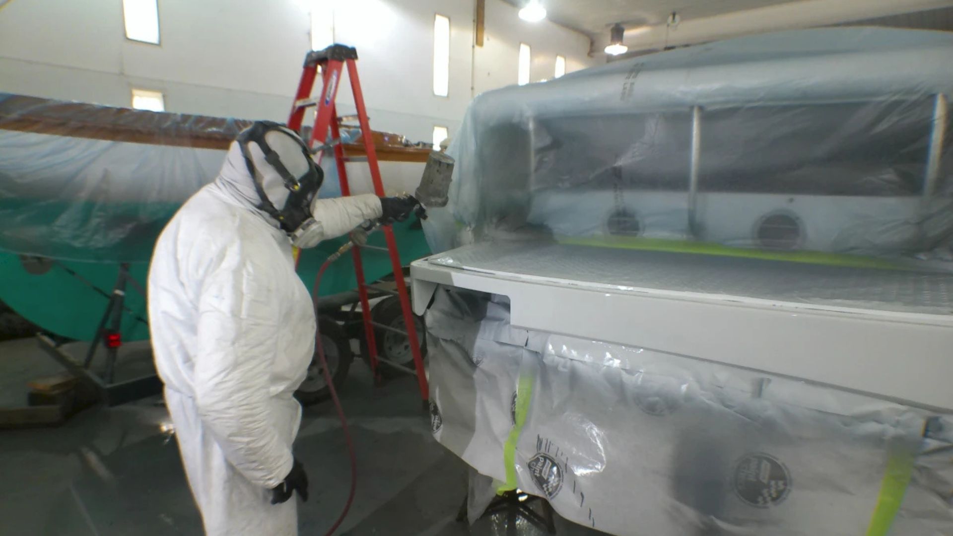 Taylor Point fiberglass and paint work